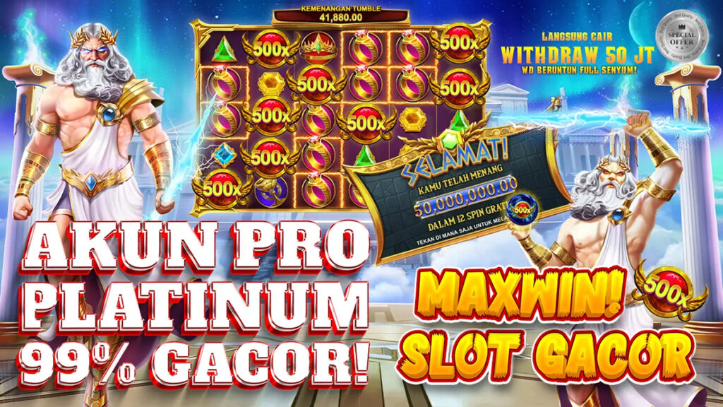 Akun Pro Slot Platinum: Gacor 99%, Langsung Cair WD 50 Juta dan WD Beruntun akan Menanti Anda!