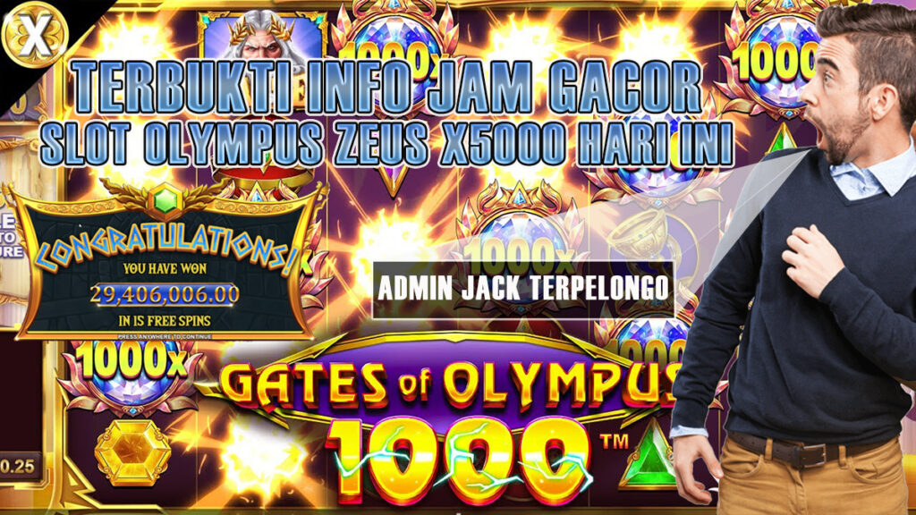 Info Jam Gacor Slot Olympus Zeus x5000 Hari Ini! Admin Jack